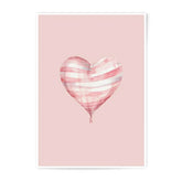 Heart Balloon Photographic Prints, Pink Watercolor Art, Love Print, Nursery Decor, Valentine Gift, Wall Art, Home Decor, Prints for Wall - Tawshia